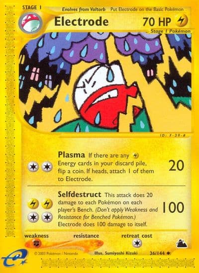 Electrode Skyridge Pokemon card