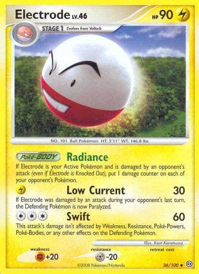 Electrode (36) Stormfront Pokemon card