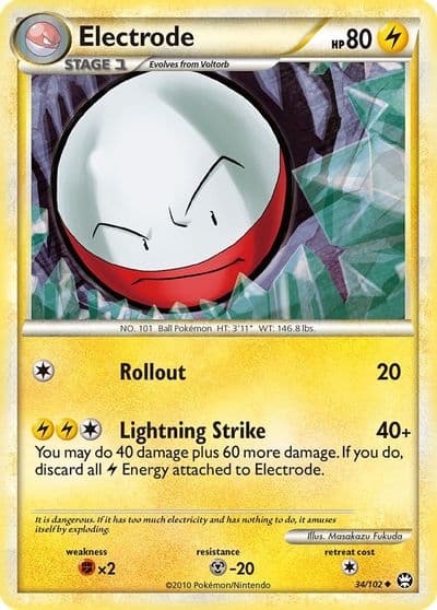 Electrode Triumphant Pokemon card