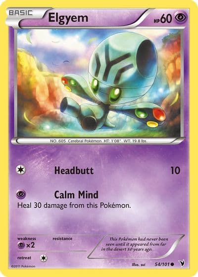 Elgyem (54) Noble Victories Pokemon card