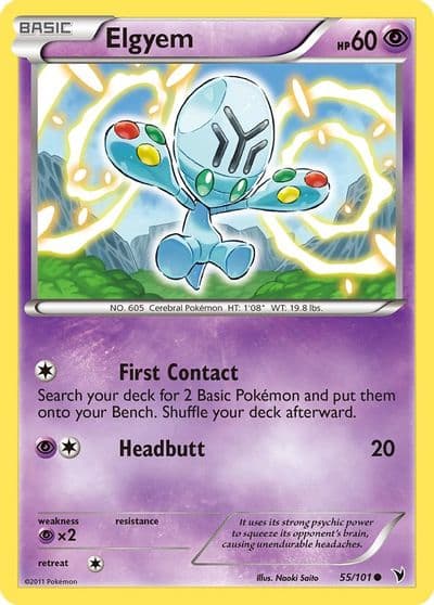 Elgyem (55) Noble Victories Pokemon card