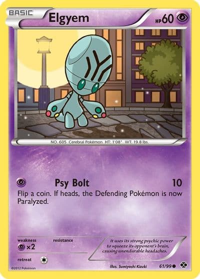 Elgyem Next Destinies Pokemon card