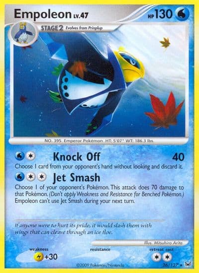 Empoleon Platinum Pokemon card