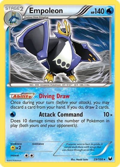 Empoleon Dark Explorers Pokemon card