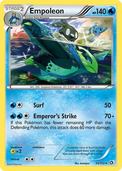 Empoleon Legendary Treasures Pokemon card