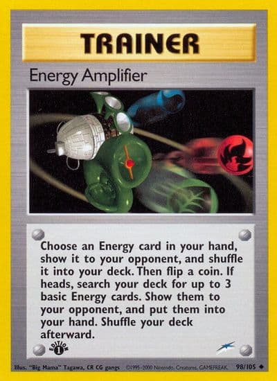Energy Amplifier Neo Destiny Pokemon card