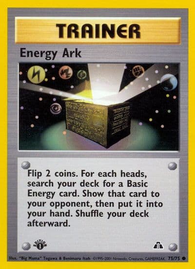 Energy Ark Neo Discovery Pokemon card