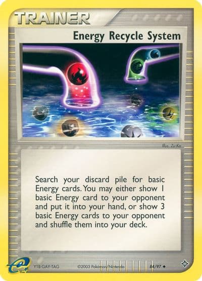 Energy Recycle System Dragon Pokemon card