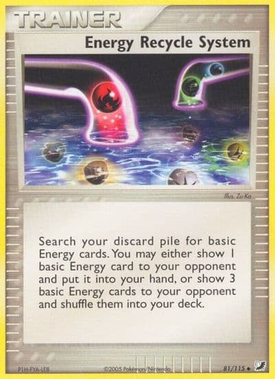 Energy Recycle System Unseen Forces Pokemon card