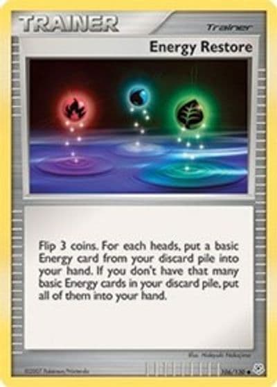 Energy Restore Diamond and Pearl Pokemon card