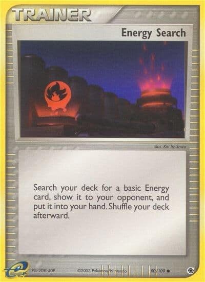 Energy Search Ruby and Sapphire Pokemon card