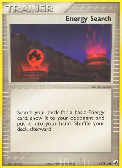 Energy Search Unseen Forces Pokemon card