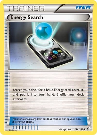 Energy Search Boundaries Crossed Pokemon card