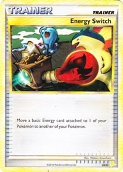 Energy Switch (Raichu) HGSS Trainer Kit: Gyarados & Raichu Pokemon card