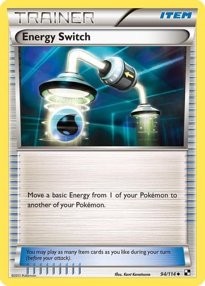 Energy Switch Black and White Pokemon card