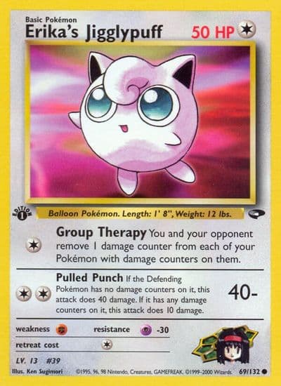Erika's Jigglypuff Gym Challenge Pokemon card