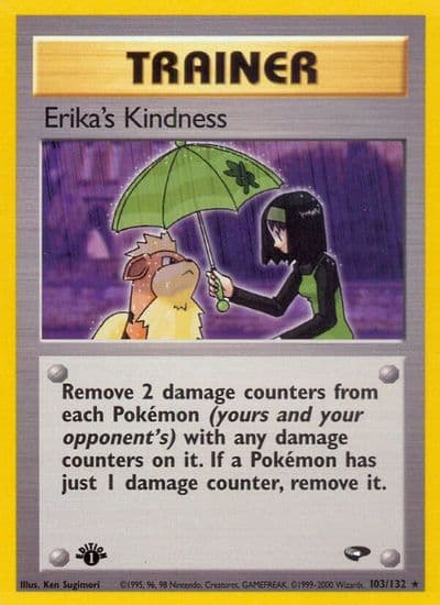 Erika's Kindness Gym Challenge Pokemon card