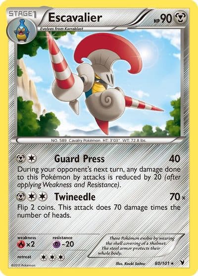 Escavalier Noble Victories Pokemon card