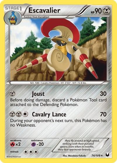Escavalier Dark Explorers Pokemon card