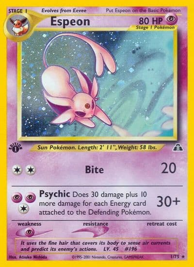 Espeon (1) Neo Discovery Pokemon card