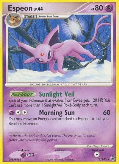Espeon Majestic Dawn Pokemon card