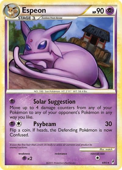 Espeon Call of Legends Pokemon card
