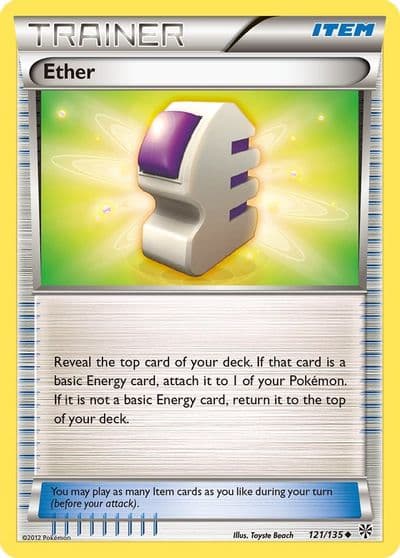 Ether Plasma Storm Pokemon card
