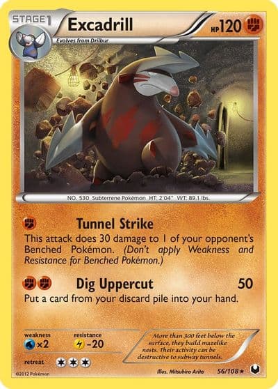 Excadrill (56) Dark Explorers Pokemon card