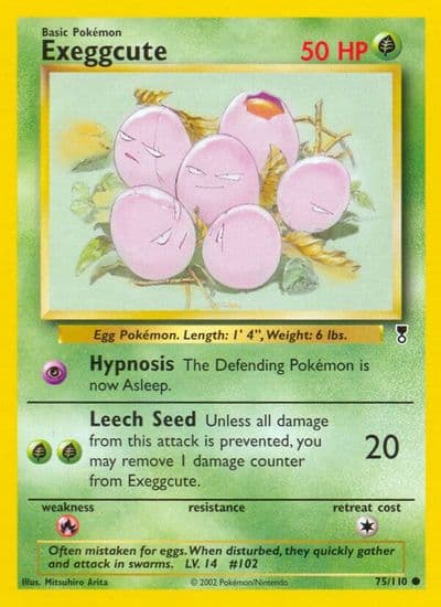 Exeggcute Legendary Collection Pokemon card