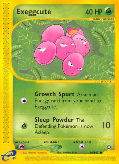 Exeggcute (76) Aquapolis Pokemon card
