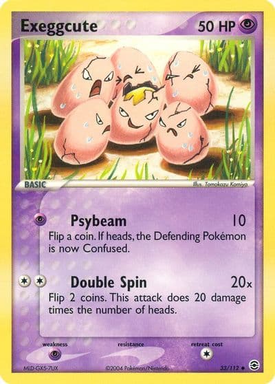 Exeggcute FireRed & LeafGreen Pokemon card