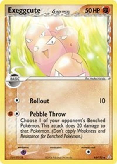 Exeggcute (Delta Species) Holon Phantoms Pokemon card