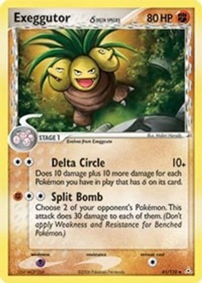 Exeggutor (Delta Species) Holon Phantoms Pokemon card