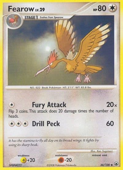 Fearow Majestic Dawn Pokemon card