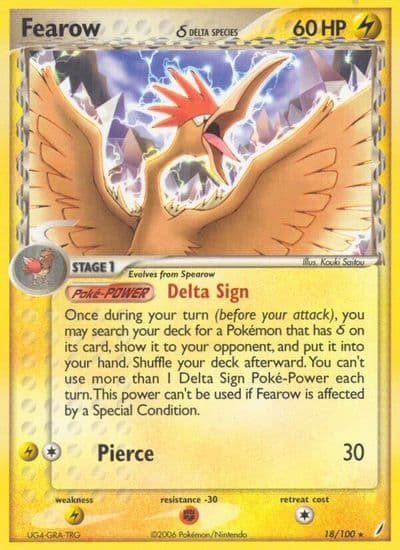 Fearow (Delta Species) Crystal Guardians Pokemon card