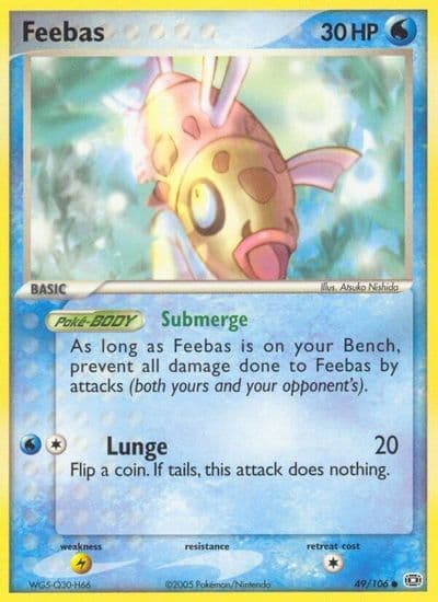 Feebas Emerald Pokemon card