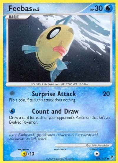 Feebas Supreme Victors Pokemon card