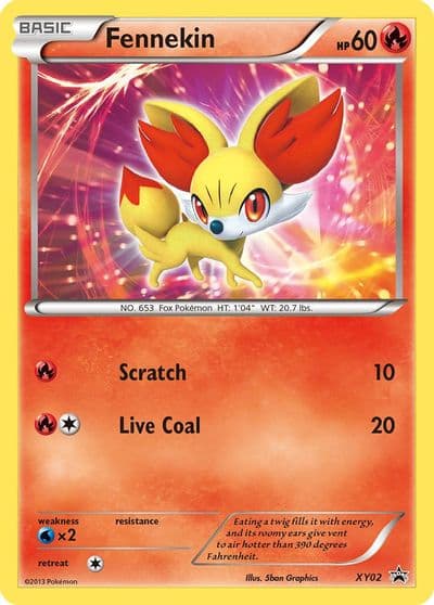 Fennekin First Partner Pack Pokemon card