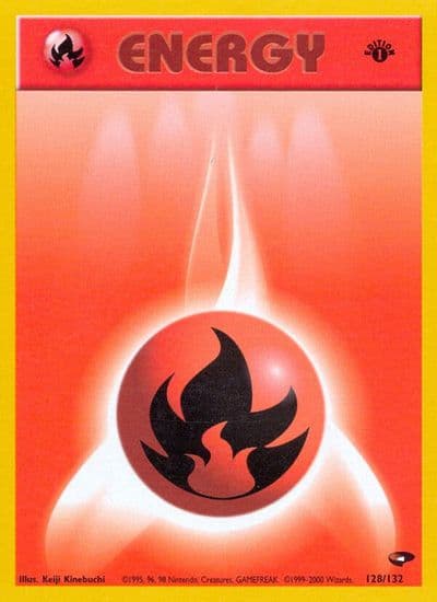 Fire Energy Gym Challenge Pokemon card
