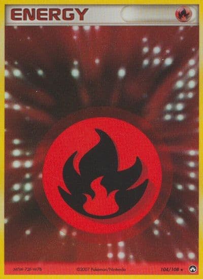Fire Energy Power Keepers Pokemon card