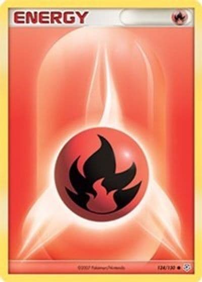 Fire Energy Diamond and Pearl Pokemon card
