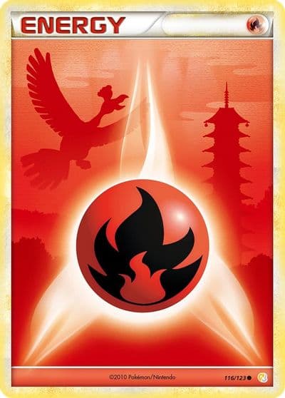 Fire Energy HeartGold SoulSilver Pokemon card