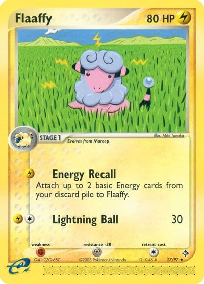 Flaaffy Dragon Pokemon card