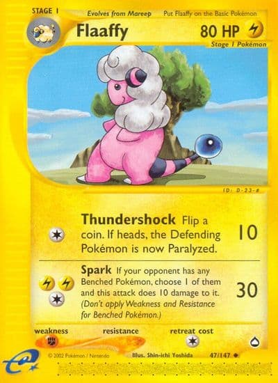 Flaaffy Aquapolis Pokemon card