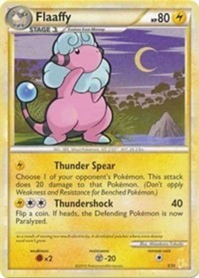 Flaaffy (#17) HGSS Trainer Kit: Gyarados & Raichu Pokemon card