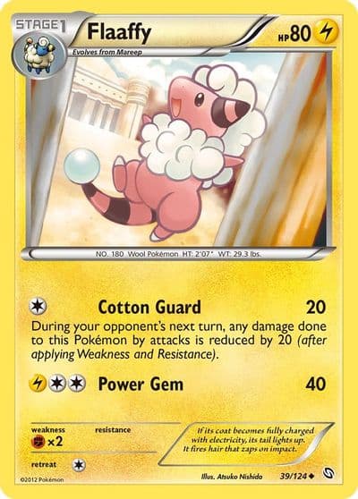 Flaaffy Dragons Exalted Pokemon card