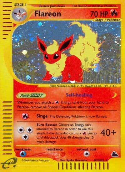 Flareon (H7) Skyridge Pokemon card