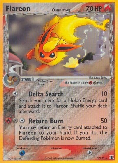 Flareon (Delta Species) Delta Species Pokemon card