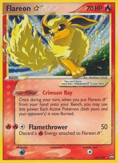 Flareon Star Power Keepers Pokemon card