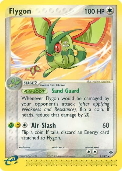 Flygon Dragon Pokemon card